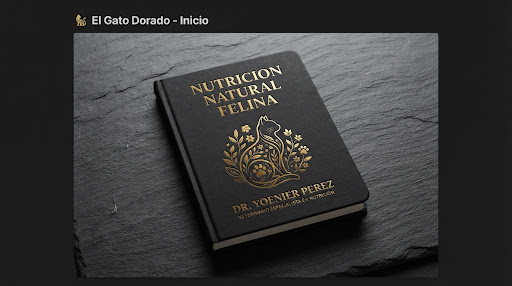 Portada del libro Nutrición Natural Felina por Dr. Yoenier Pérez